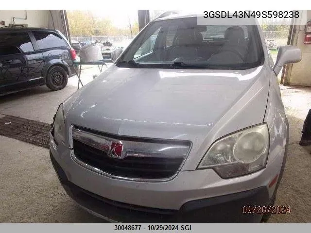 2009 Saturn Vue Xe VIN: 3GSDL43N49S598238 Lot: 30048677