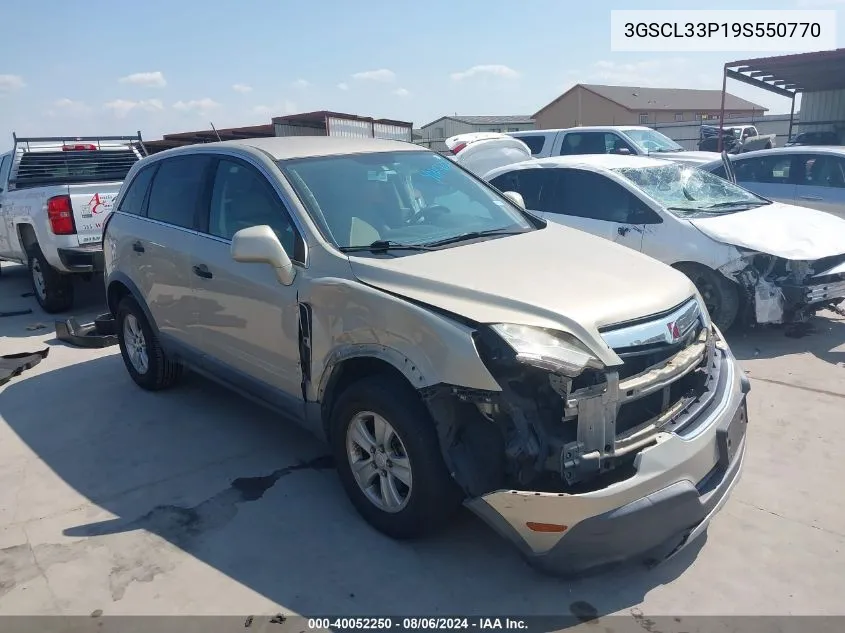 2009 Saturn Vue 4-Cyl Xe VIN: 3GSCL33P19S550770 Lot: 40052250