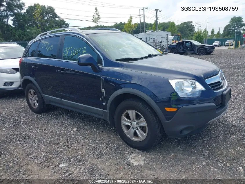 2009 Saturn Vue 4-Cyl Xe VIN: 3GSCL33P19S508759 Lot: 40228497