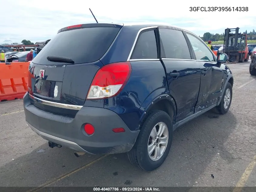 2009 Saturn Vue 4-Cyl Xe VIN: 3GFCL33P395614338 Lot: 40407786