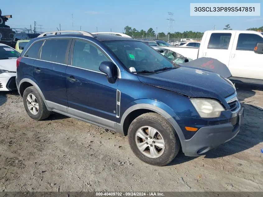 2009 Saturn Vue Xe VIN: 3GSCL33P89S547851 Lot: 40409702