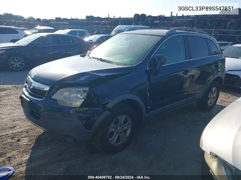 2009 Saturn Vue Xe VIN: 3GSCL33P89S547851 Lot: 40409702