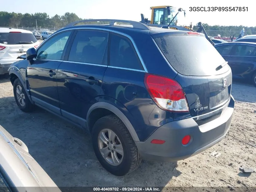 2009 Saturn Vue Xe VIN: 3GSCL33P89S547851 Lot: 40409702