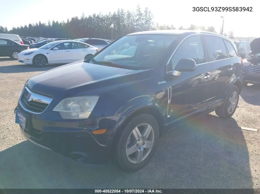 2009 Saturn Vue Hybrid 4-Cyl Base VIN: 3GSCL93Z99S583942 Lot: 40522054