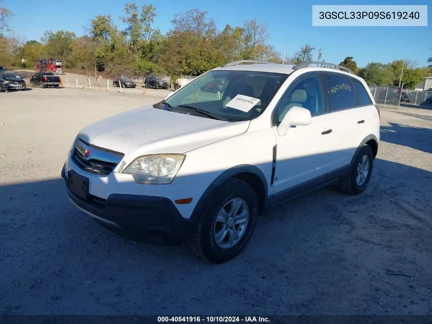 2009 Saturn Vue 4-Cyl Xe VIN: 3GSCL33P09S619240 Lot: 40541916