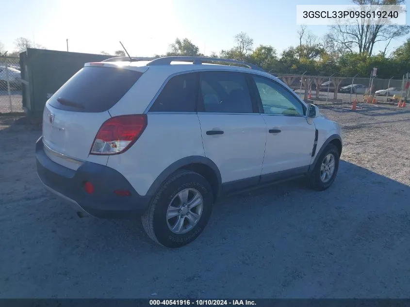 2009 Saturn Vue 4-Cyl Xe VIN: 3GSCL33P09S619240 Lot: 40541916