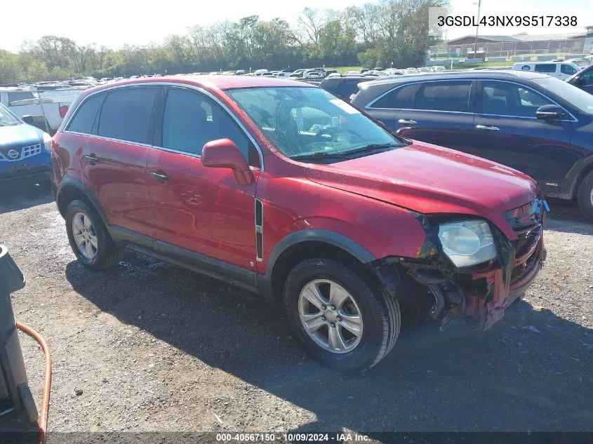 2009 Saturn Vue V6 Xe VIN: 3GSDL43NX9S517338 Lot: 40567150