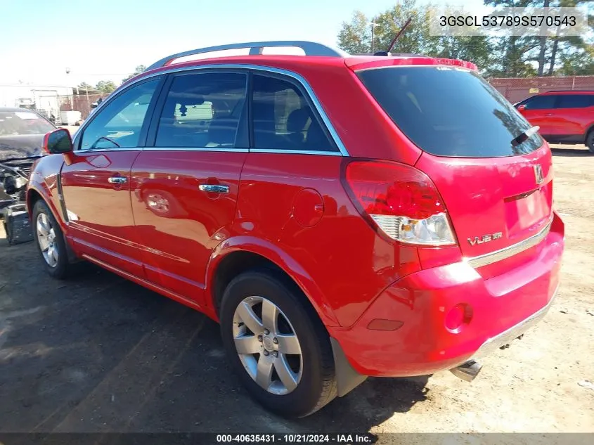 2009 Saturn Vue V6 Xr VIN: 3GSCL53789S570543 Lot: 40635431