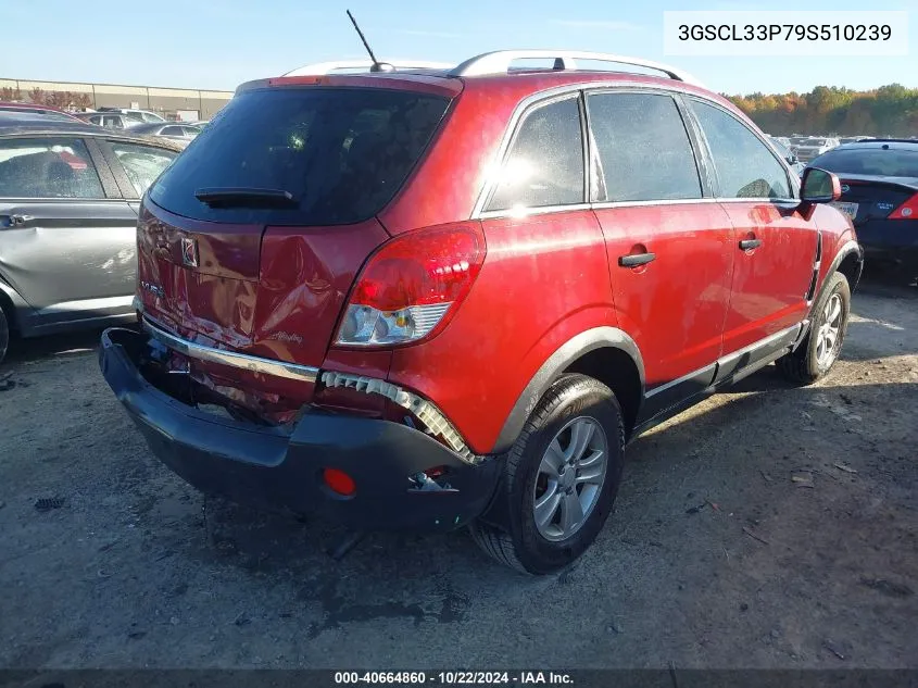 2009 Saturn Vue 4-Cyl Xe VIN: 3GSCL33P79S510239 Lot: 40664860