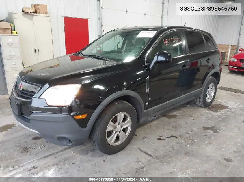 2009 Saturn Vue 4-Cyl Xe VIN: 3GSCL33P89S546750 Lot: 40770958