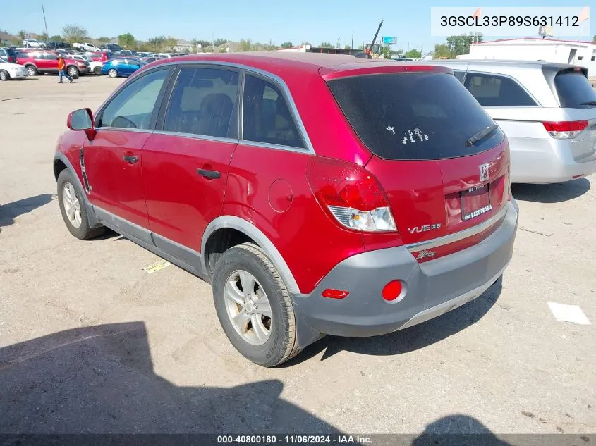 2009 Saturn Vue 4-Cyl Xe VIN: 3GSCL33P89S631412 Lot: 40800180