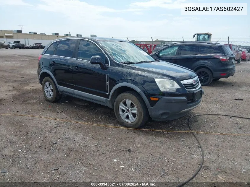 2010 Saturn Vue Xe VIN: 3GSALAE17AS602427 Lot: 39943521