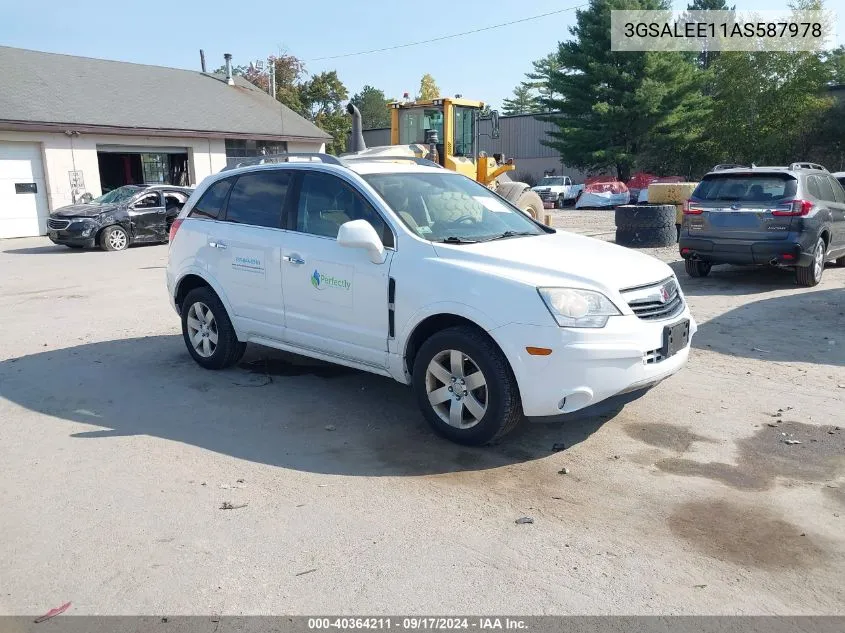 2010 Saturn Vue Xr VIN: 3GSALEE11AS587978 Lot: 40364211