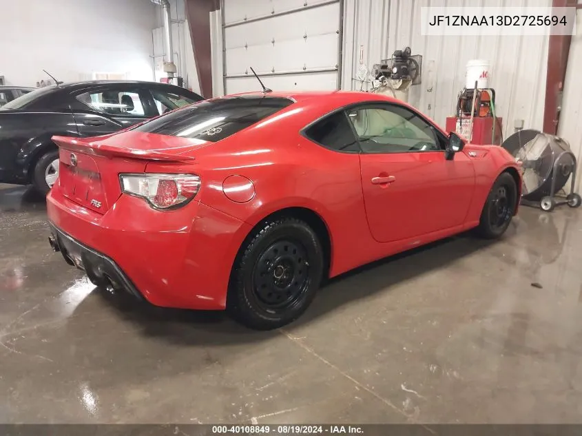 2013 Scion Fr-S VIN: JF1ZNAA13D2725694 Lot: 40108849