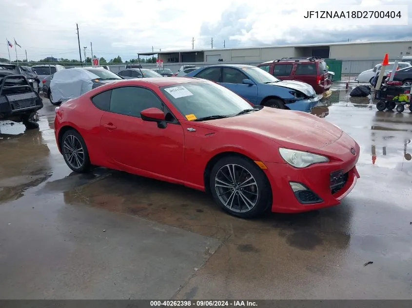 2013 Scion Fr-S VIN: JF1ZNAA18D2700404 Lot: 40262398