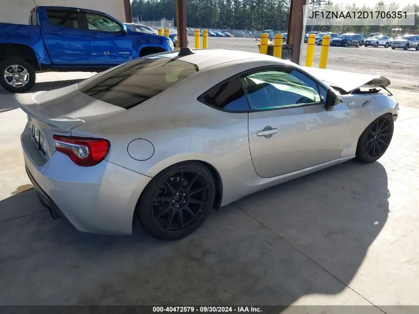 2013 Scion Fr-S VIN: JF1ZNAA12D1706351 Lot: 40472579