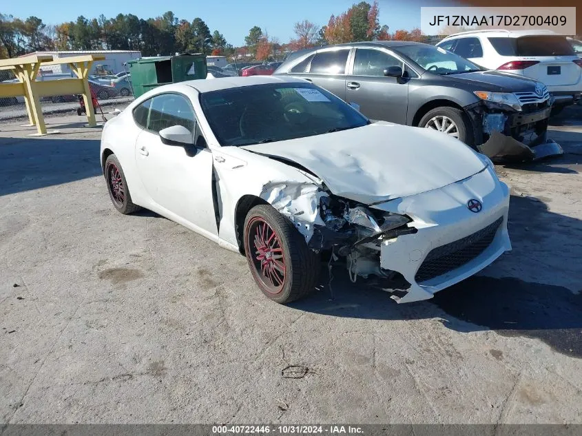 2013 Scion Fr-S VIN: JF1ZNAA17D2700409 Lot: 40722446