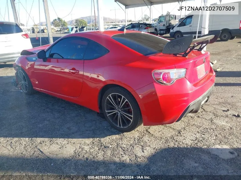 2013 Scion Fr-S VIN: JF1ZNAA12D2707509 Lot: 40799336