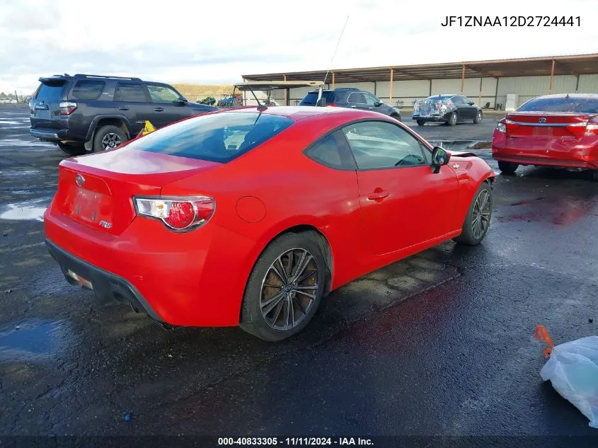 2013 Scion Fr-S VIN: JF1ZNAA12D2724441 Lot: 40833305