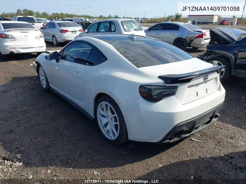 2016 Scion Fr-S Release Series 2.0 VIN: JF1ZNAA14G9701058 Lot: 12115911