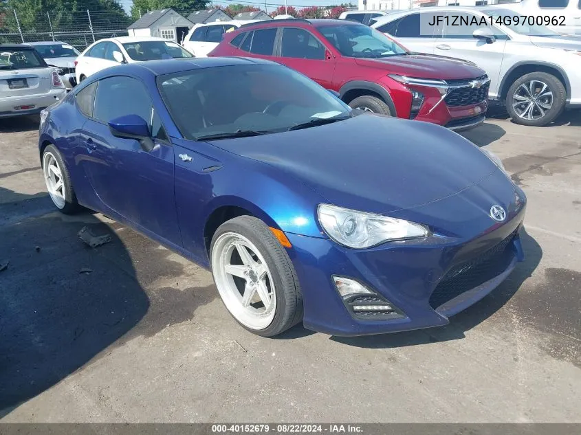 2016 Scion Fr-S VIN: JF1ZNAA14G9700962 Lot: 40152679