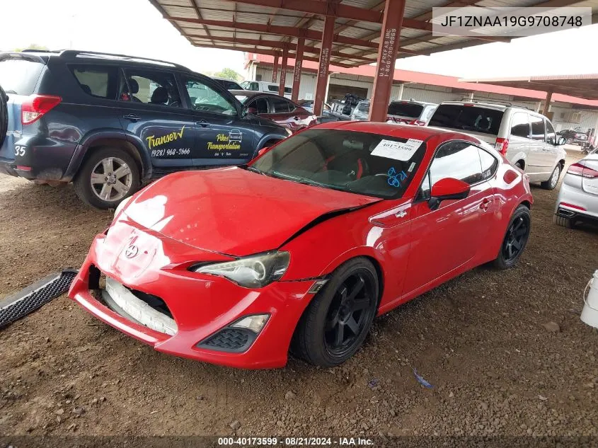 2016 Scion Fr-S VIN: JF1ZNAA19G9708748 Lot: 40173599