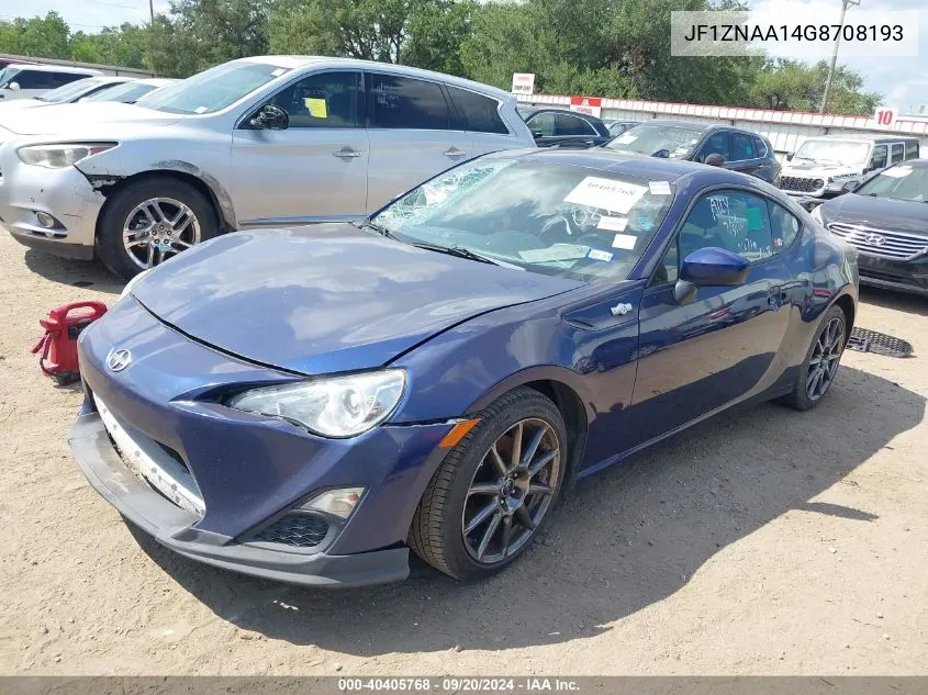 2016 Scion Fr-S VIN: JF1ZNAA14G8708193 Lot: 40405768