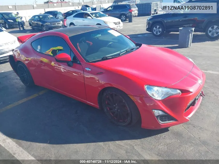 2016 Scion Fr-S VIN: JF1ZNAA19G8702891 Lot: 40748728