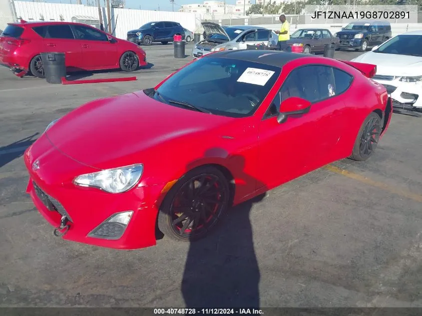 2016 Scion Fr-S VIN: JF1ZNAA19G8702891 Lot: 40748728