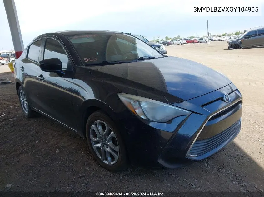 3MYDLBZVXGY104905 2016 Scion Ia