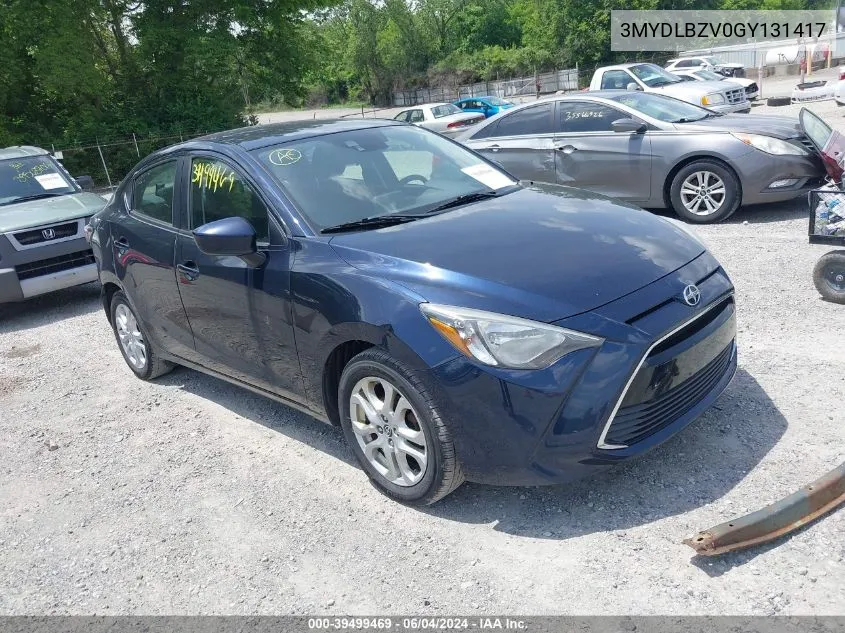 2016 Scion Ia VIN: 3MYDLBZV0GY131417 Lot: 39499469