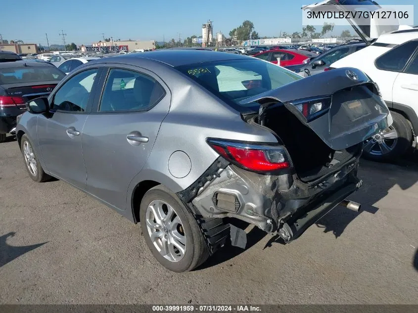 2016 Scion Ia VIN: 3MYDLBZV7GY127106 Lot: 39991959