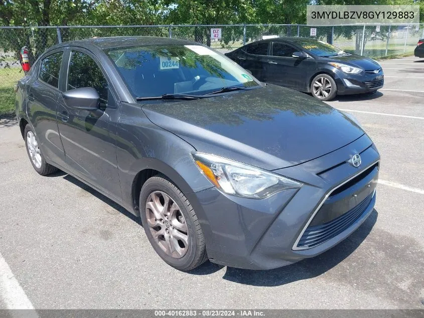 2016 Scion Ia VIN: 3MYDLBZV8GY129883 Lot: 40162883