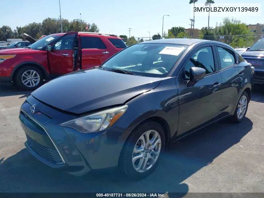 2016 Scion Ia VIN: 3MYDLBZVXGY139489 Lot: 40187731