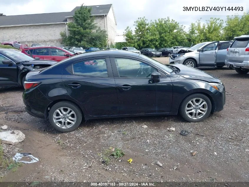 2016 Scion Ia VIN: 3MYDLBZV4GY144493 Lot: 40197183