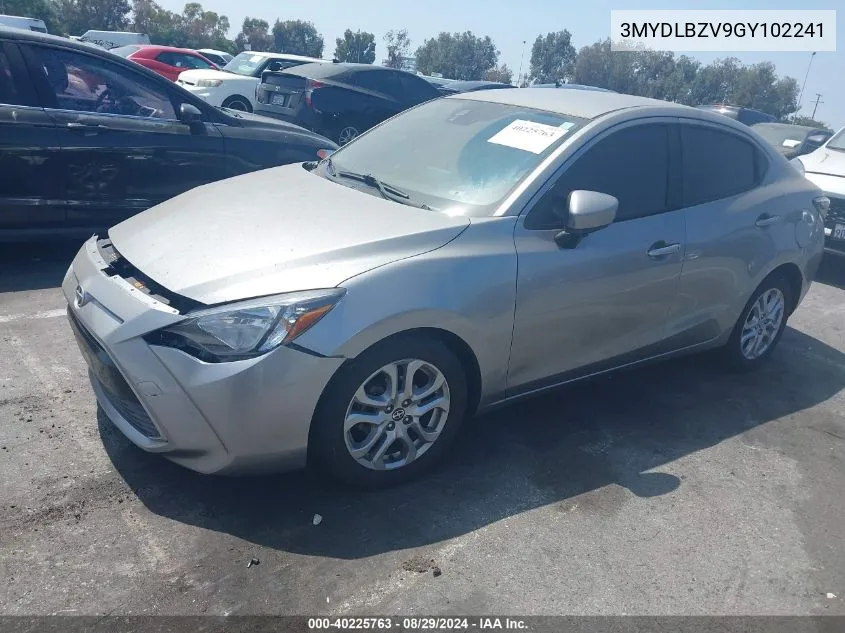 2016 Scion Ia VIN: 3MYDLBZV9GY102241 Lot: 40225763