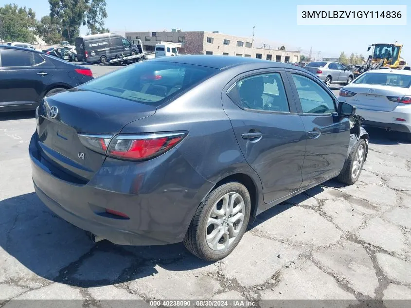 3MYDLBZV1GY114836 2016 Scion Ia