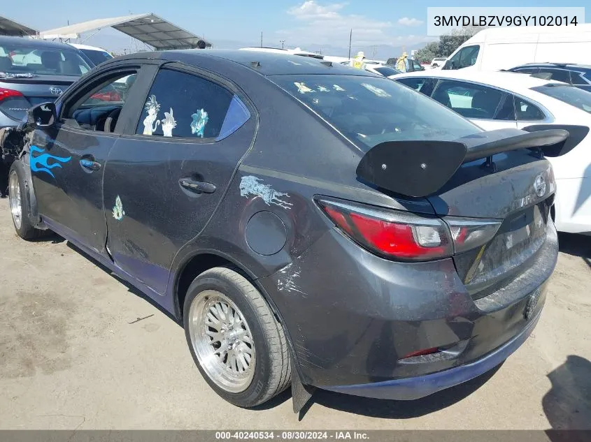 2016 Scion Ia VIN: 3MYDLBZV9GY102014 Lot: 40240534