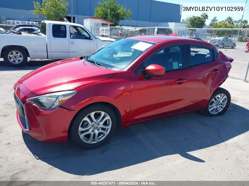 3MYDLBZV1GY102959 2016 Scion Ia