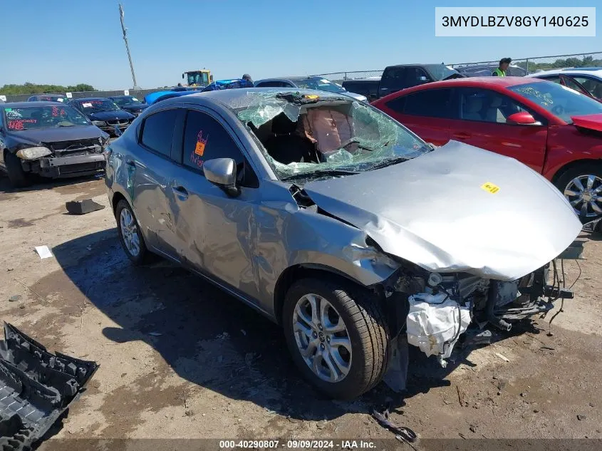 2016 Scion Ia VIN: 3MYDLBZV8GY140625 Lot: 40290807