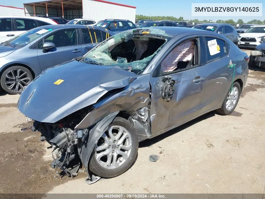 2016 Scion Ia VIN: 3MYDLBZV8GY140625 Lot: 40290807