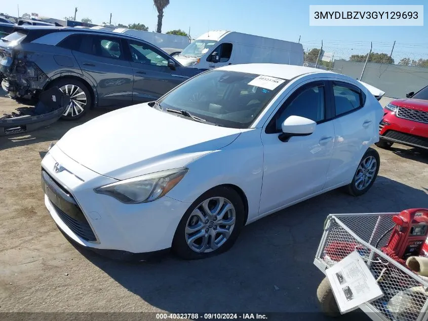 2016 Scion Ia VIN: 3MYDLBZV3GY129693 Lot: 40323788