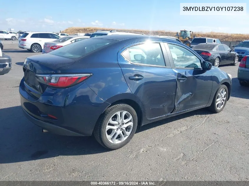 2016 Scion Ia VIN: 3MYDLBZV1GY107238 Lot: 40366172