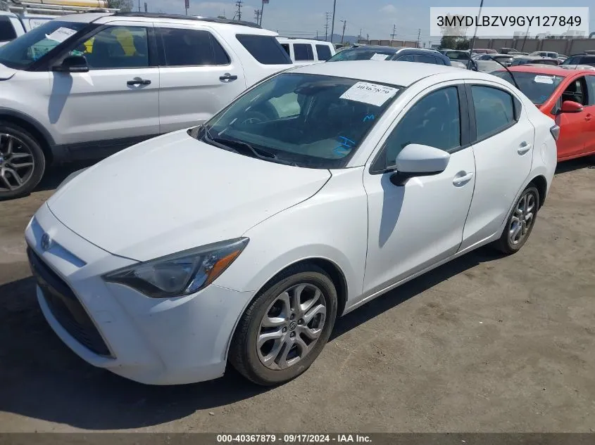 2016 Scion Ia VIN: 3MYDLBZV9GY127849 Lot: 40367879