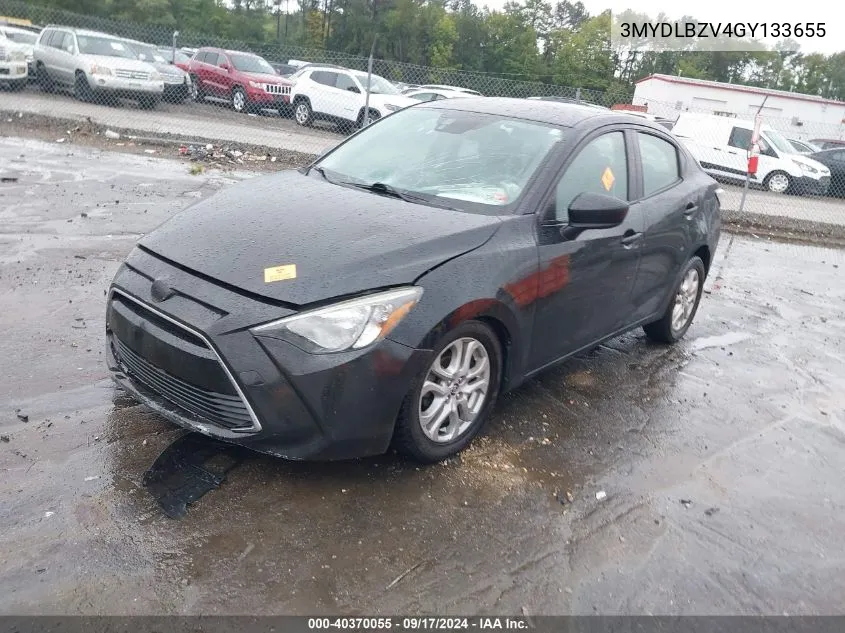 2016 Scion Ia VIN: 3MYDLBZV4GY133655 Lot: 40370055