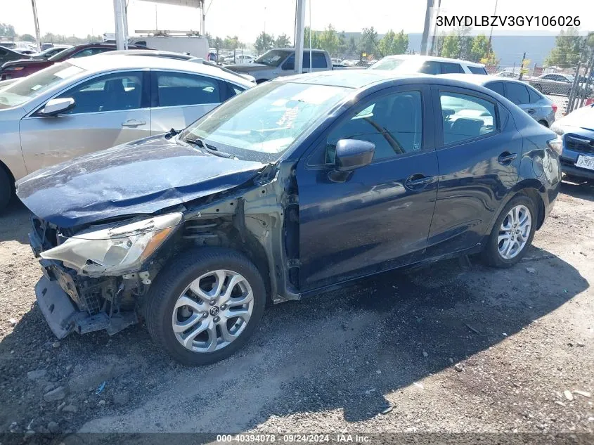 3MYDLBZV3GY106026 2016 Scion Ia