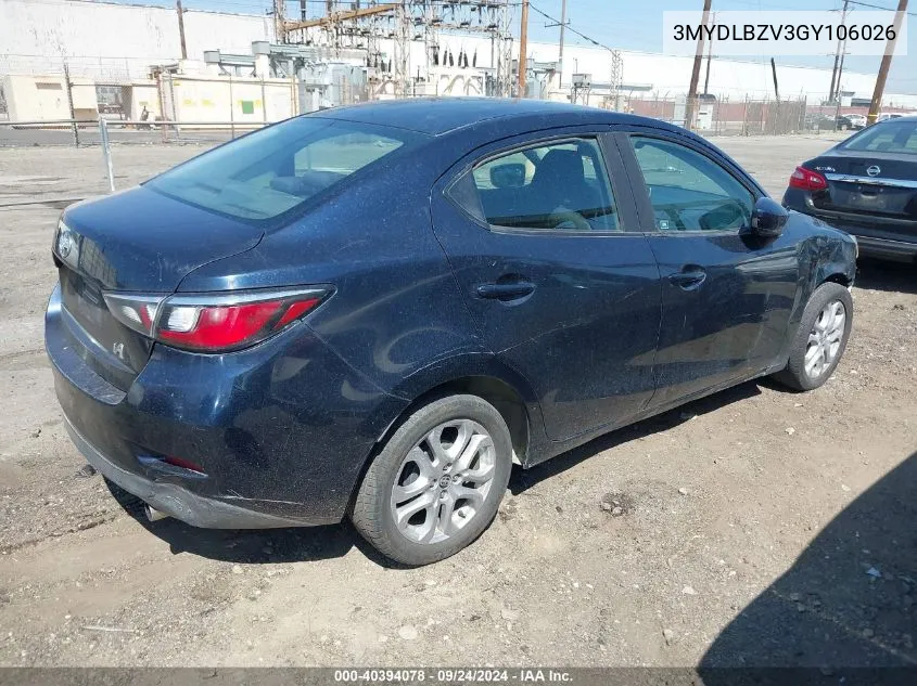 3MYDLBZV3GY106026 2016 Scion Ia