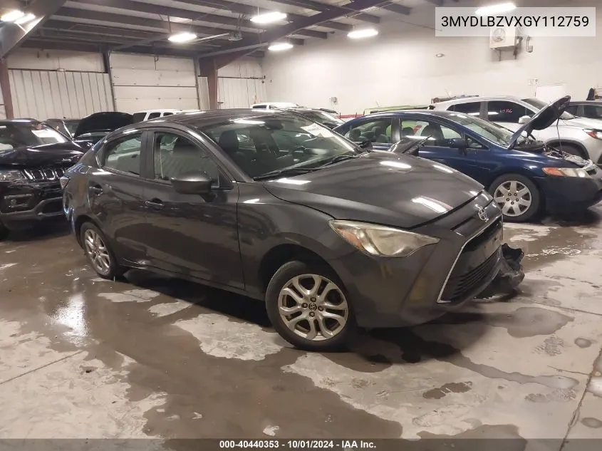 3MYDLBZVXGY112759 2016 Scion Ia