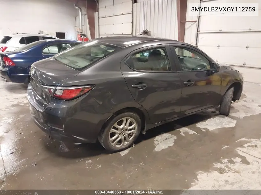 3MYDLBZVXGY112759 2016 Scion Ia