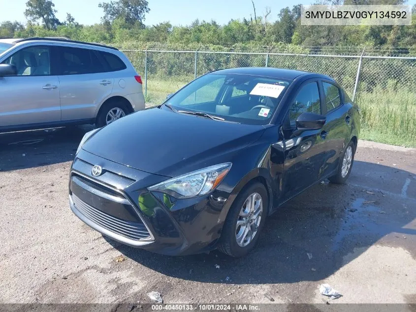 2016 Scion Ia VIN: 3MYDLBZV0GY134592 Lot: 40450133